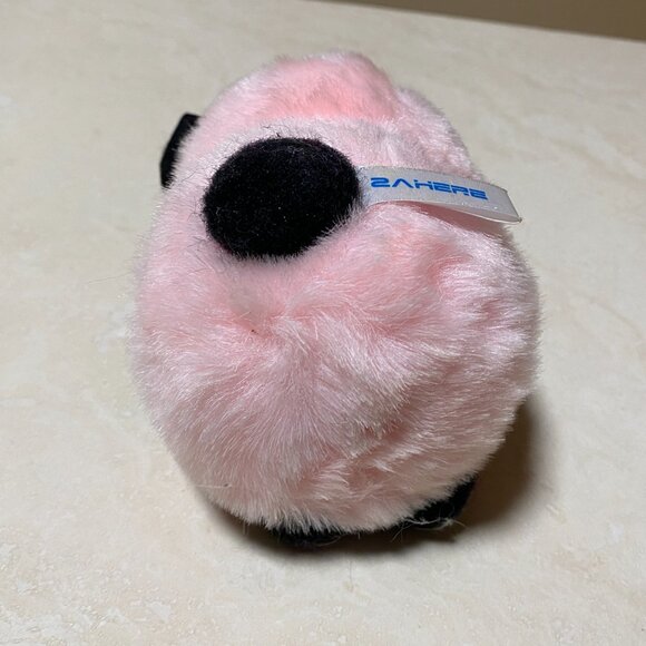 2/$20, Vintage Plush Toy – Adorable Pink Furry Animal with Bow Tie - Picture 5 of 9